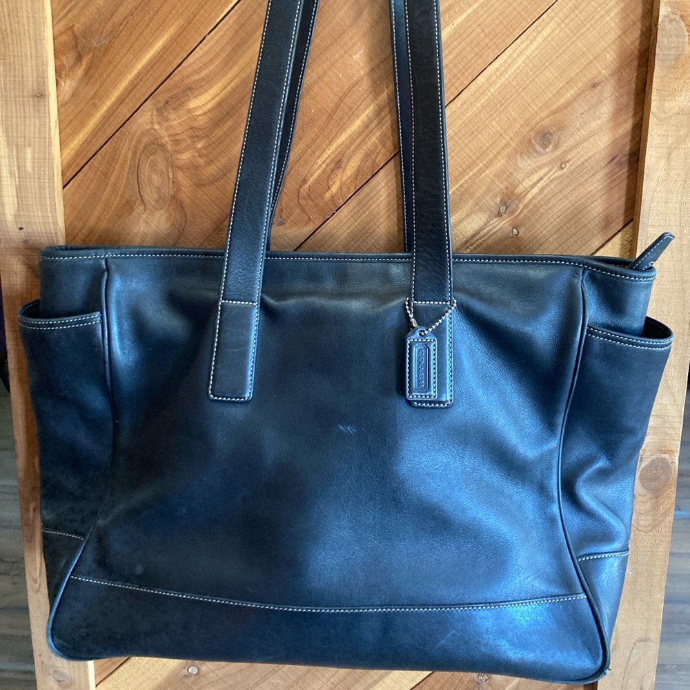 Black large Coach purse